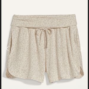 Nwot Old Navy Active cheetah leopard print cotton shorts